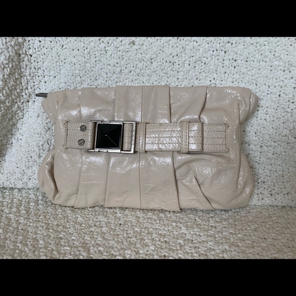 LAMB White leather clutch bag - Picture 1 of 4